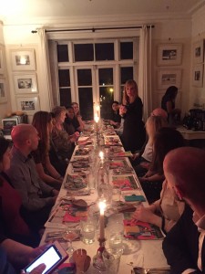 RED organised a supper club on behalf of South African Flavorking plums with MsMarmiteLover last week